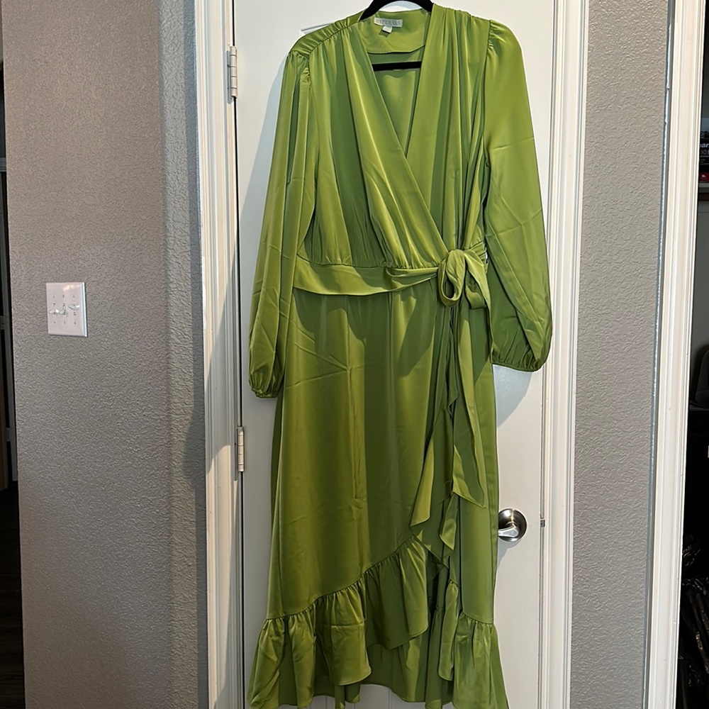 Ryegrass Green Summer Dress. No tags. NEVER WORN.